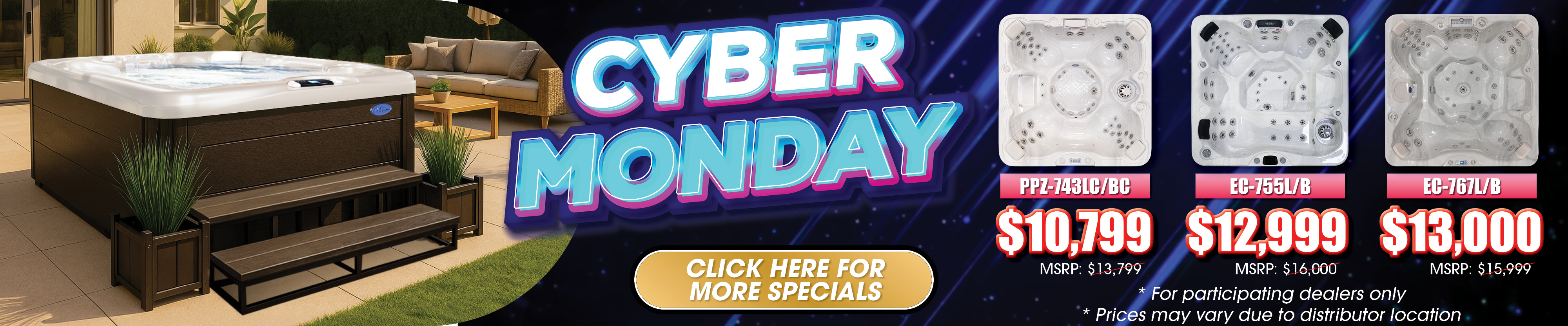 Calspas hot tub being used in a family setting - Stpeters